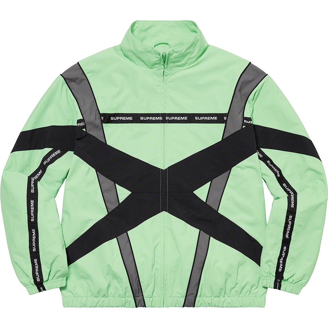 Cross Paneled Track Jacket view 9